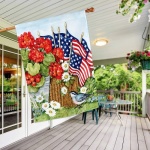 Flags and Flowers House Flag | Floral, Patriotic, Cool, House, Flag