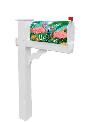 Flamingos Mailbox Cover | Mailbox, Covers, Mail, Wraps, Mailwrap