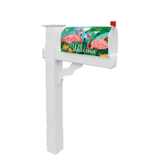Flamingos Mailbox Cover | Mailbox, Covers, Mail, Wraps, Mailwrap