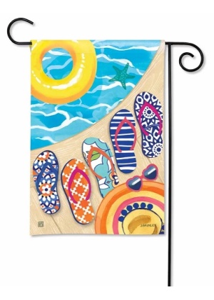 Flip Flops Garden Flag | Summer, Yard, Lawn, Cool, Garden, Flags