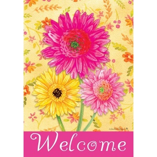 Gerberas Flag | Welcome, Spring, Floral, Cool, Decorative, Flags