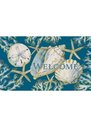 La Playa Shells Doormat | Decorative Doormat, MatMate, Doormat