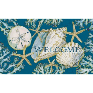 La Playa Shells Doormat | Decorative Doormat, MatMate, Doormat
