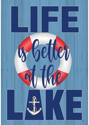 Lake Life Flag | Summer, Cool, Inspirational, Yard, Decorative, Flag