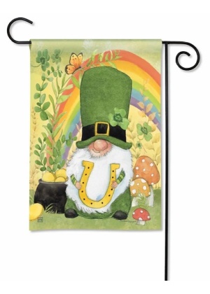 Lucky Gnome Garden Flag | St. Patrick's Day, Cool, Garden, Flags