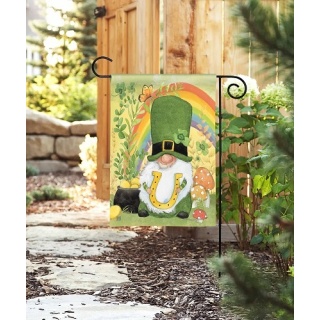 Lucky Gnome Garden Flag | St. Patrick's Day, Cool, Garden, Flags