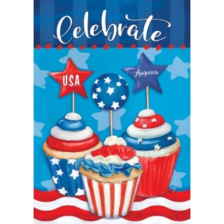 Patriotic Cupcakes Flag | Patriotic, 4th of July, Decorative, Flags