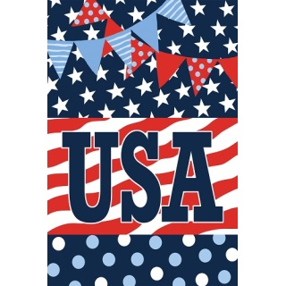 Patriotic Patterns Flag | Applique Flags | 4th of July Flag | Cool Flag