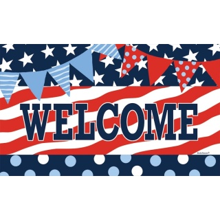 Patriotic Patterns Doormat | Decorative Doormats | MatMates