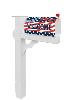 Patriotic Patterns Mailbox Cover | Mailbox Covers | Mailbox Wraps