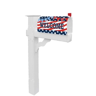Patriotic Patterns Mailbox Cover | Mailbox Covers | Mailbox Wraps