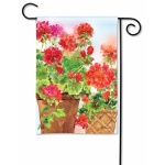Potted Geraniums Garden Flag | Spring, Floral, Cool, Garden, Flag