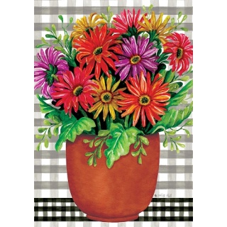 Potted Gerberas Flag | Decorative, Spring, Floral, Lawn, Cool, Flag