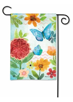 Red Medallion Bloom Garden Flag | Spring, Floral, Garden, Flags