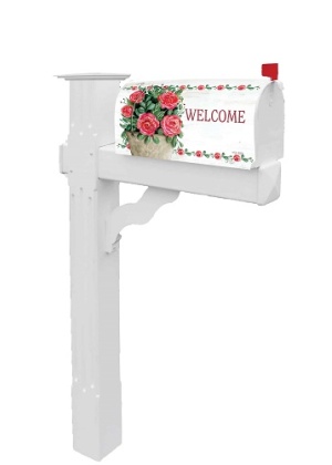 Rose Bucket Mailbox Cover | Decorative, Mailbox, Covers, Wraps