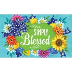 Simply Blessed Doormat | Decorative Doormat | MatMate | Doormat