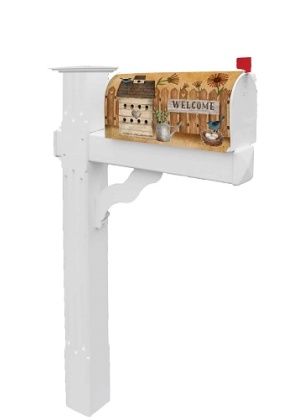 Spring Birdhouse Mailbox Cover | Mailbox, Covers, Wraps