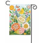 Spring Chicken Garden Flag | Easter, Decorative, Garden, Flags