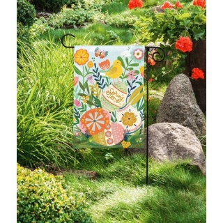 Spring Chicken Garden Flag Image