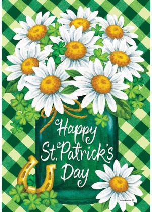 St. Pat's Daisies Flag | St. Patrick's Day Flags | Double Sided Flags