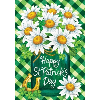 St. Pat's Daisies Flag | St. Patrick's Day Flags | Double Sided Flags