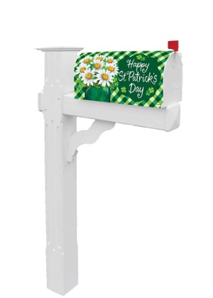 St. Pat Sunflowers Mailbox Cover | St. Patrick's Day Mailbox Cover