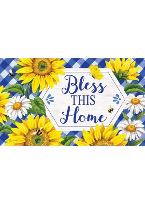 Sunflowers & Daisies Doormat | Decorative Doormats | MatMates