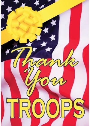 Thank You Troops Flag | Patriotic, Decorative, Cool, Yard, Flags