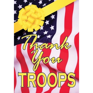 Thank You Troops Flag | Patriotic, Decorative, Cool, Yard, Flags