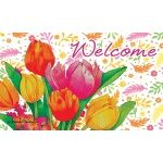 Tulips Doormat | Decorative Doormats | MatMates | Doormats