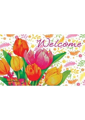 Tulips Doormat | Decorative Doormats | MatMates | Doormats