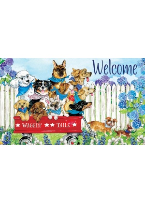 Wagging Tails Doormat | Decorative Doormats | MatMates