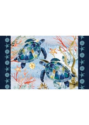 Watercolor Turtles Doormat | Decorative Doormats | MatMates