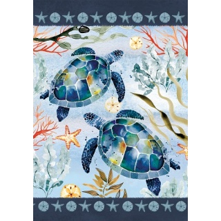 Watercolor Turtles Flag | Summer, Cool, Animal, Decorative, Flags