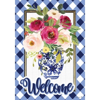 Welcome Roses Flag | Welcome, Spring, Floral, Lawn, Cool, Flags