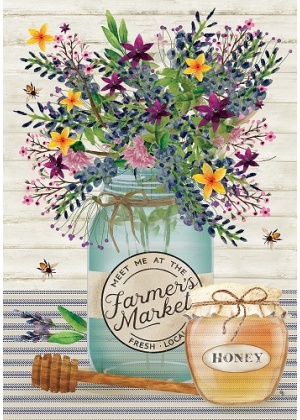 Wildflower Jar Flag | Decorative, Spring, Floral, Lawn, Cool, Flags