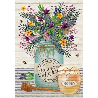 Wildflower Jar Flag | Decorative, Spring, Floral, Lawn, Cool, Flags