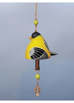 Goldfinch Ceramic Bell | Bells | Decorative Bells | Ceramic Bells
