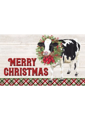 Christmas Cow Doormat | Decorative Doormat | MatMate | Doormat