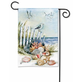 Collecting Sea Shells Garden Flag | Spring Flags | Garden Flags