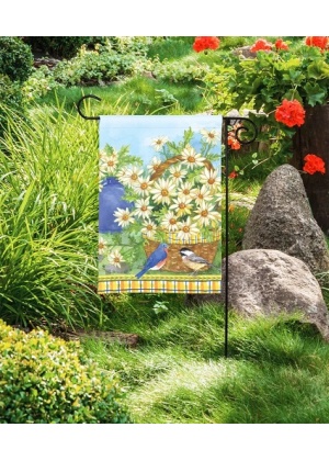 Daisy Basket Garden Flag Image