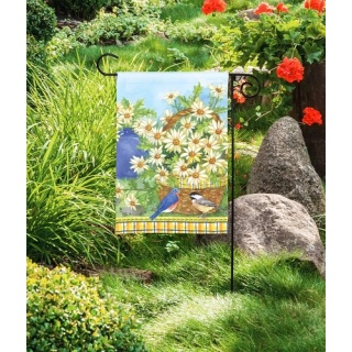 Daisy Basket Garden Flag Image