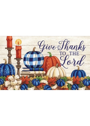 Give Thanks Candles Doormat | Decorative Doormats | MatMates