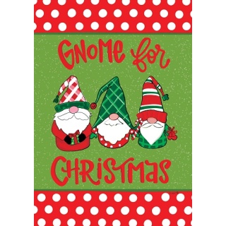 Gnome for Christmas Flag | Christmas Flags | Double Sided Flags