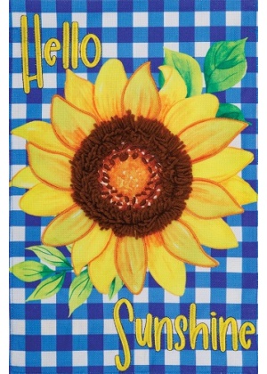 Hello Sunshine Applique Flag