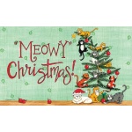 Meowy Christmas Doormat | Decorative Doormats | MatMates