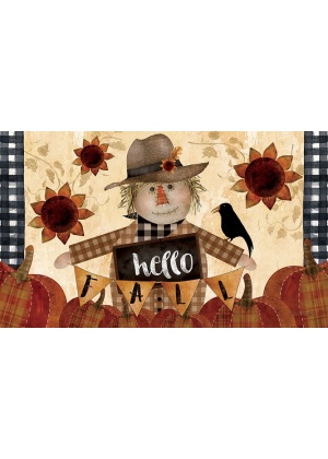 Primitive Scarecrow Doormat | Decorative Doormats | MatMates