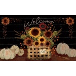 Primitive Sunflowers Doormat | Decorative Doormats | MatMates