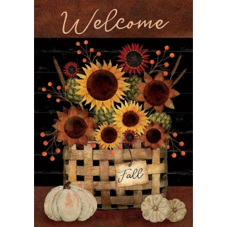 Primitive Sunflowers Flag | Fall Flags | Cool Flags | Two Sided Flag