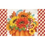 Pumpkin Sunflowers Doormat | Decorative Doormats | MatMates